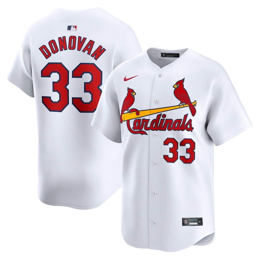 Men's St. Louis Cardinals Brendan Donovan Nike White Home Limited Player Jersey - Puhuasuan