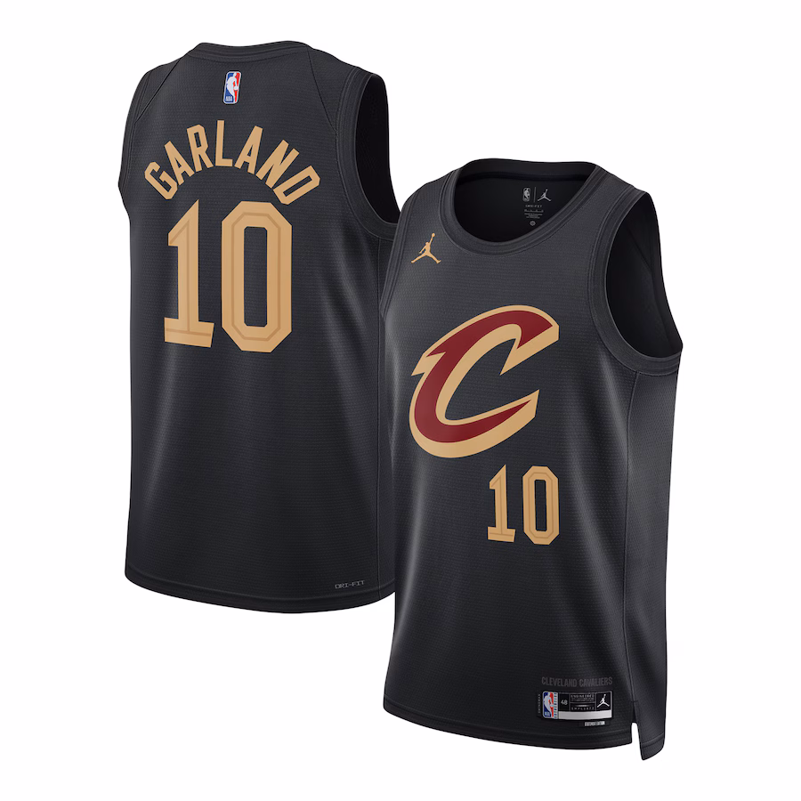 Unisex Cleveland Cavaliers Darius Garland Jordan Brand Black Swingman Jersey - Statement Edition - Puhuasuan