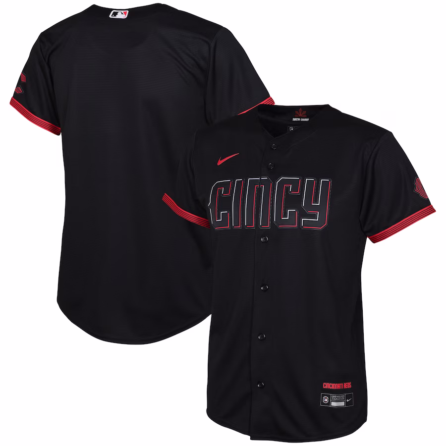 Toddler Cincinnati Reds  Nike Black City Connect Replica Jersey - Puhuasuan