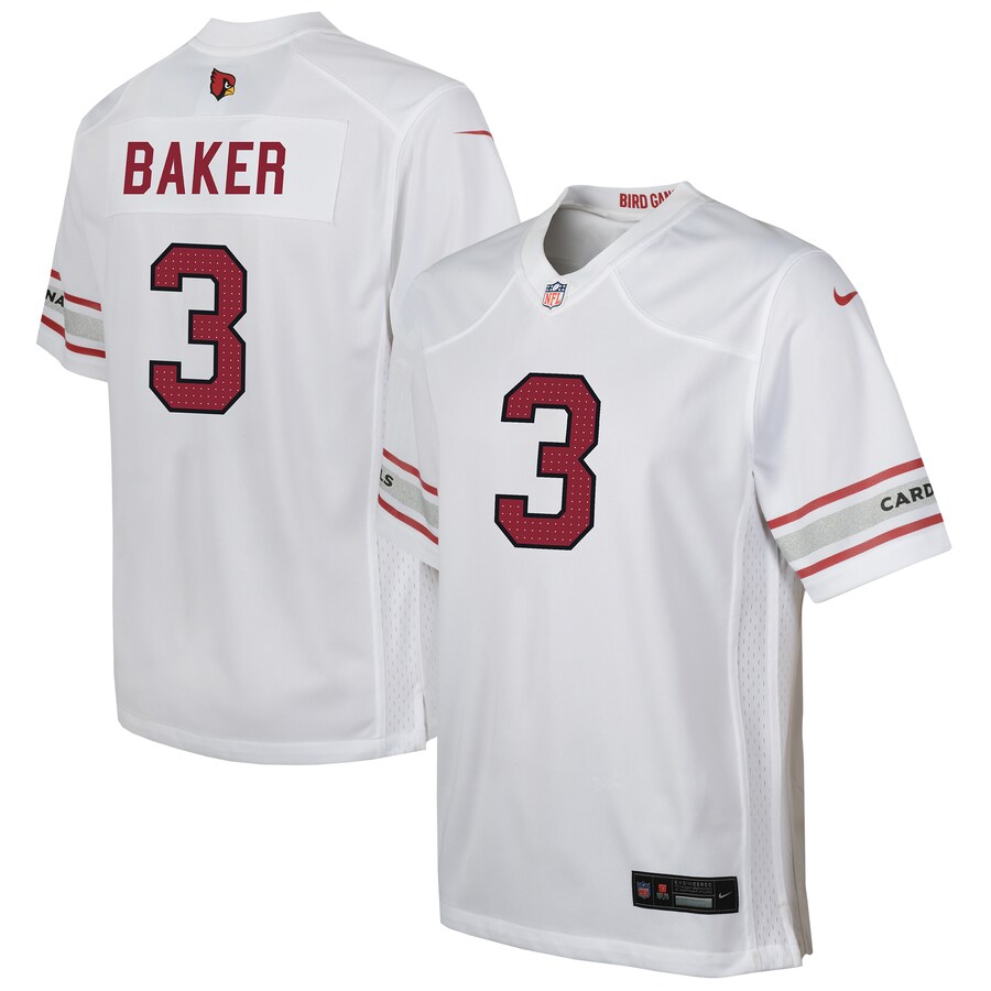 Youth Arizona Cardinals Budda Baker Nike White Game Jersey - Puhuasuan
