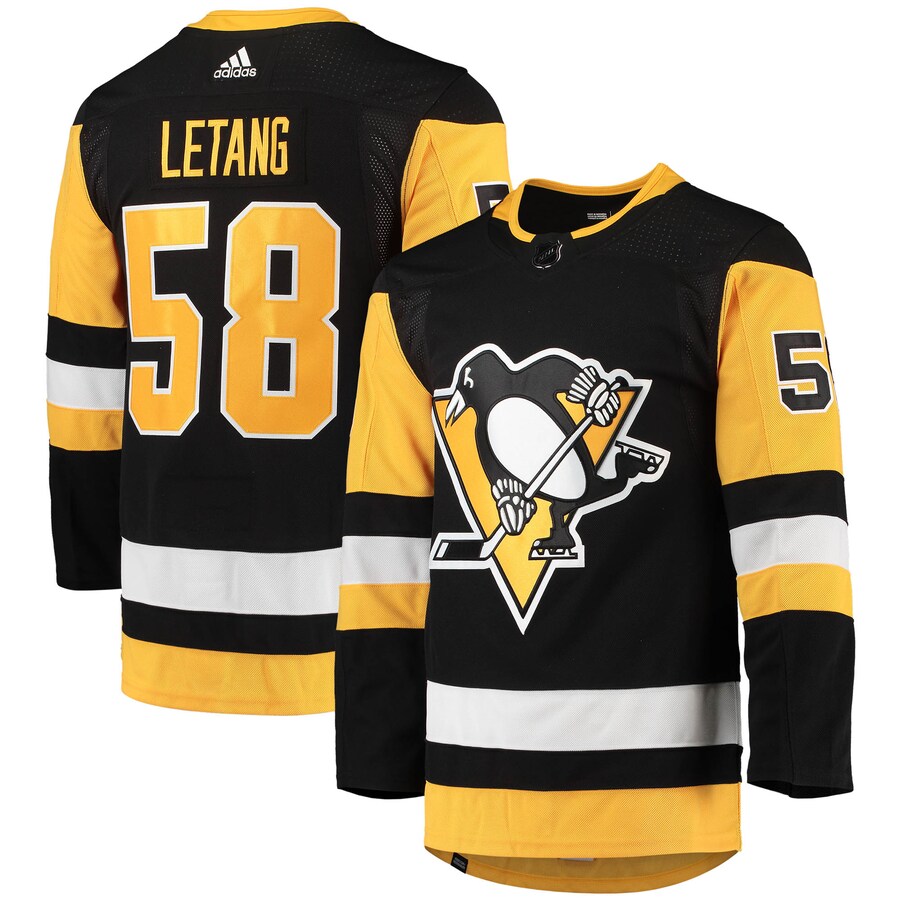 Men's Pittsburgh Penguins Kris Letang adidas Black Home Primegreen Authentic Pro Player Jersey - Puhuasuan