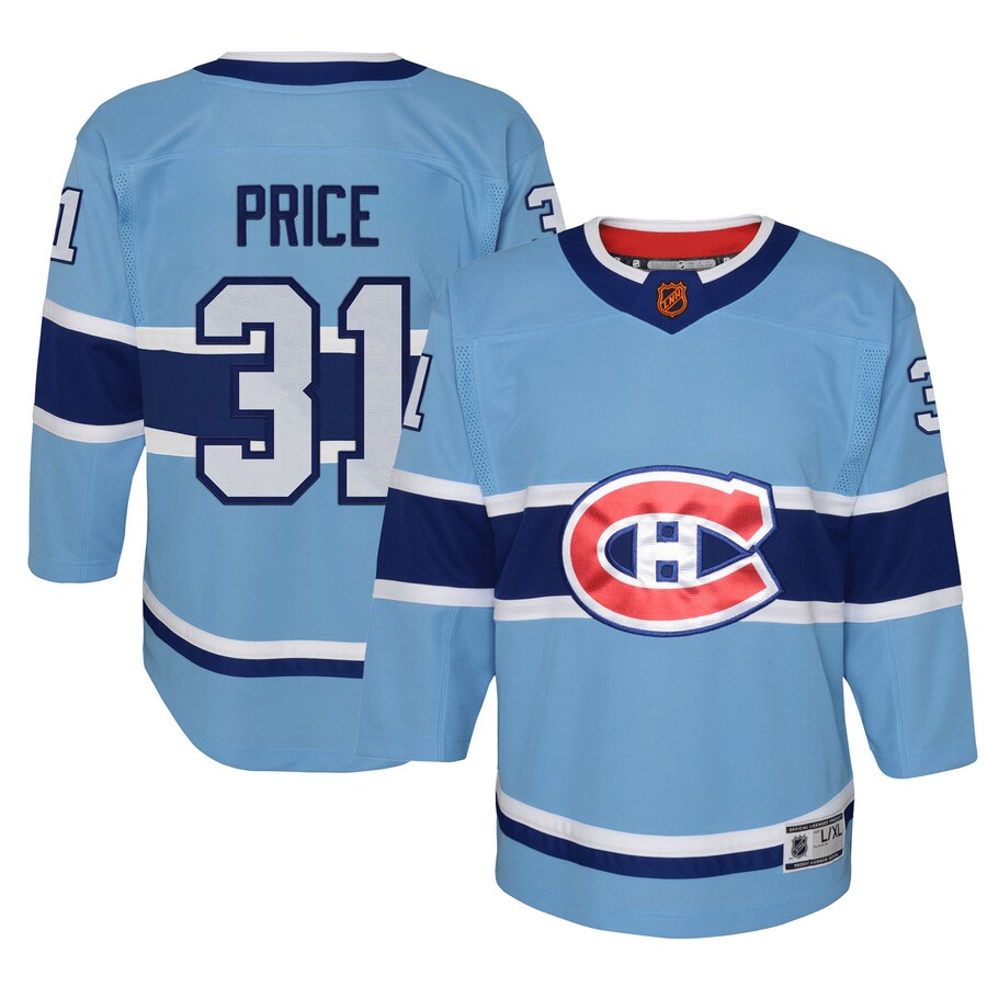 Youth Montreal Canadiens Carey Price Light Blue Special Edition 2.0 Premier Player Jersey - Puhuasuan