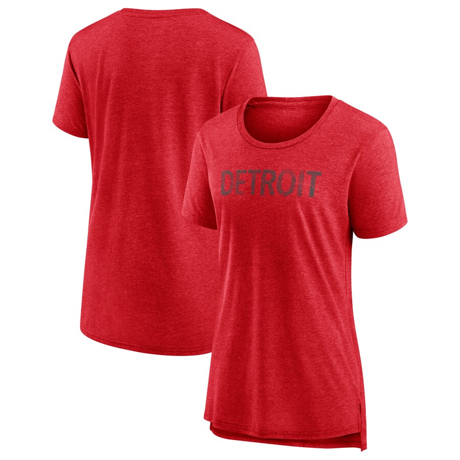 Women's Detroit Red Wings Fanatics Heather Red Special Edition 2.0 Modern T-Shirt - Puhuasuan
