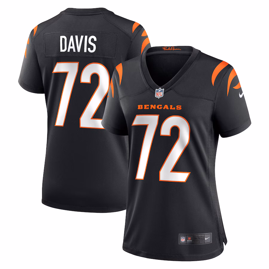 Women's Cincinnati Bengals Domenique Davis Nike Black Game Player Jersey - Puhuasuan
