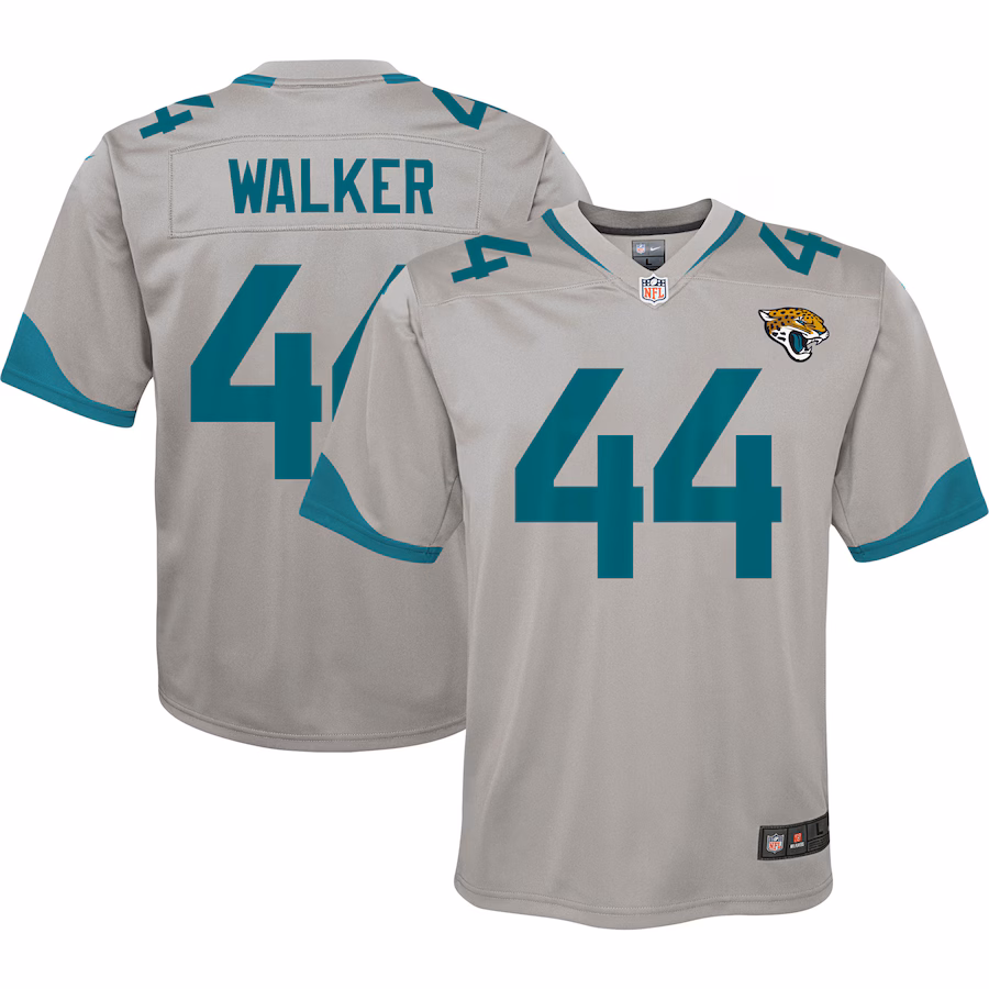 Youth Jacksonville Jaguars Travon Walker Nike Silver Inverted Game Jersey - Puhuasuan
