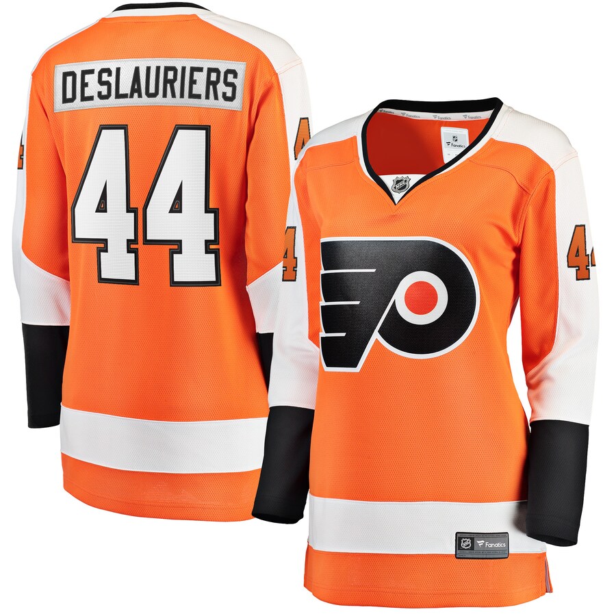 Women's Philadelphia Flyers Nicolas Deslauriers Fanatics Branded Orange Home Breakaway Player Jersey - Puhuasuan