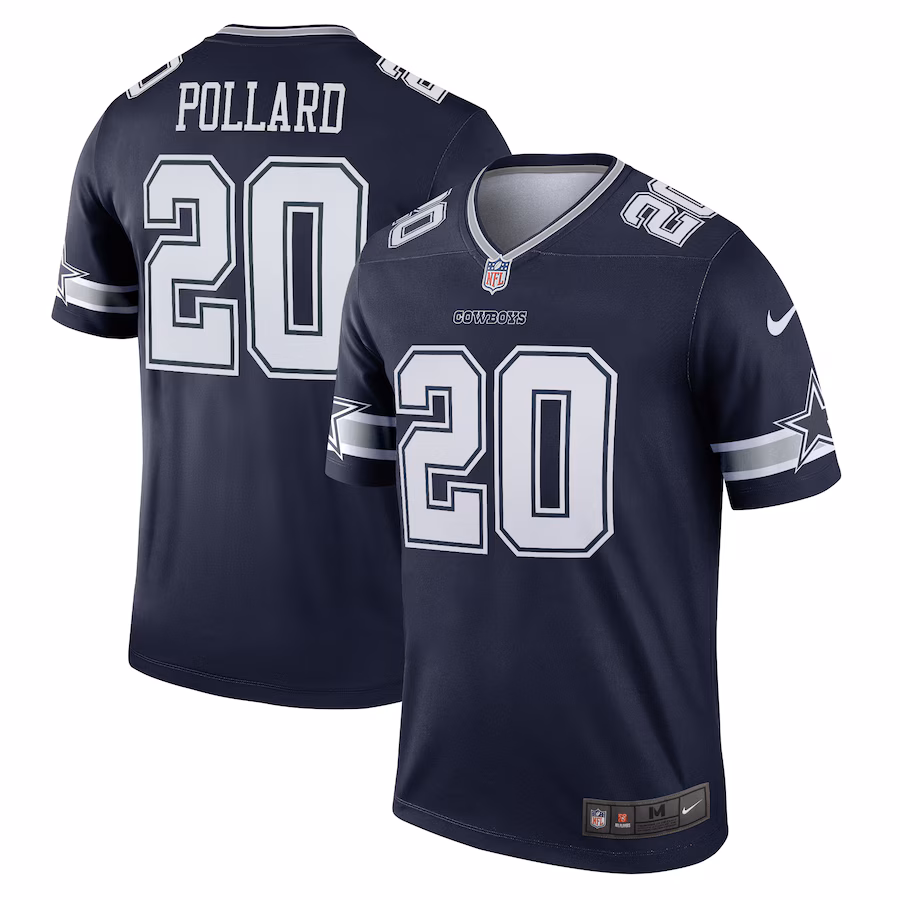 Men's Dallas Cowboys Tony Pollard Nike Navy Legend Player Jersey - Puhuasuan