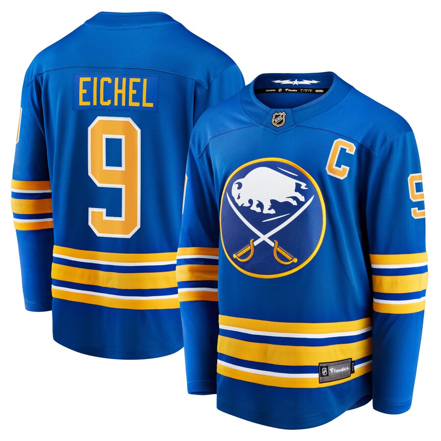 Men's Buffalo Sabres Jack Eichel Fanatics Branded Royal Home Premier Breakaway Player Jersey - Puhuasuan