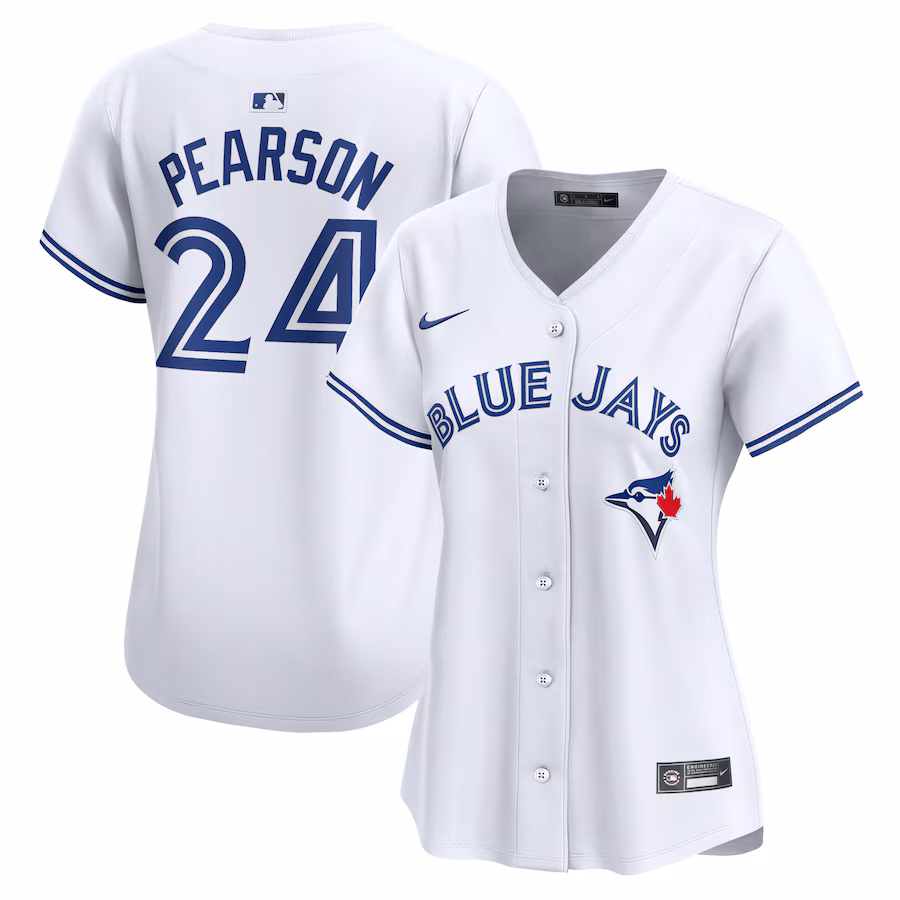 Women's Toronto Blue Jays Nate Pearson Nike White Home Limited Player Jersey - Puhuasuan