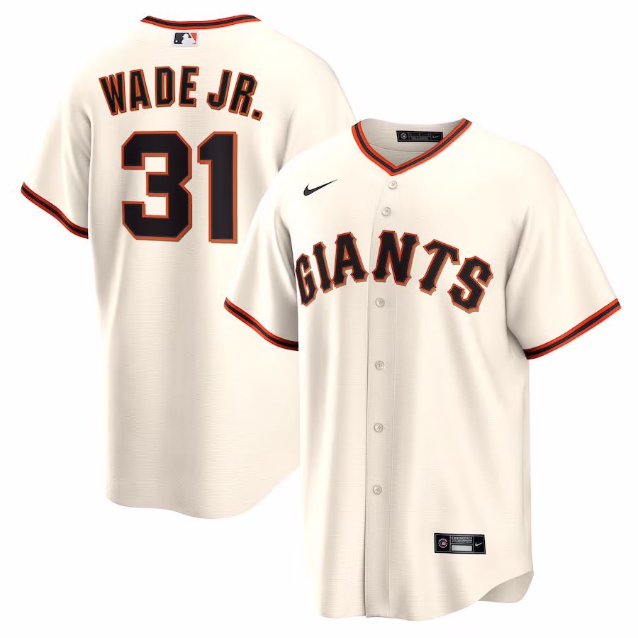 Men's San Francisco Giants LaMonte Wade Jr. Nike Cream Home Replica Player Jersey - Puhuasuan
