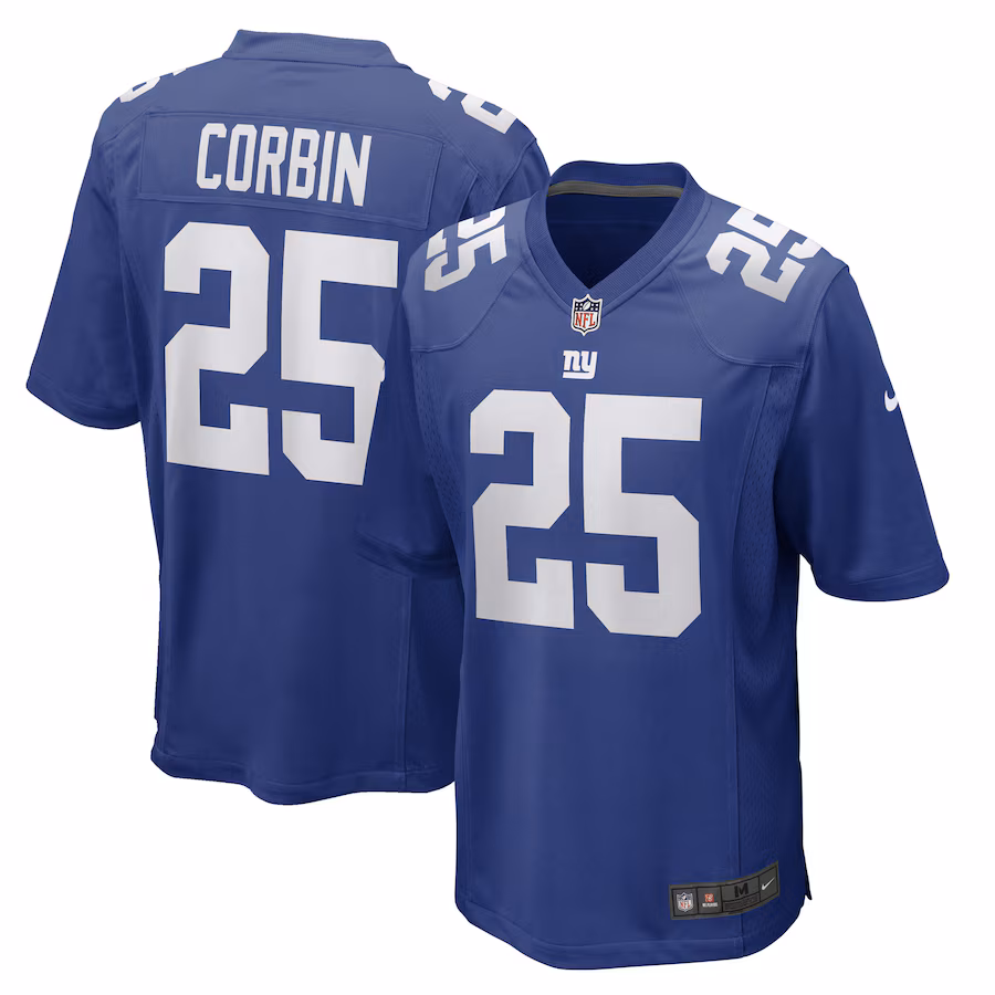 Men's New York Giants Jashaun Corbin Nike Royal Game Player Jersey - Puhuasuan