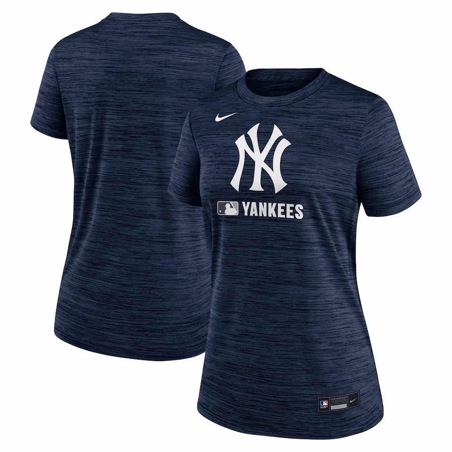 Women's New York Yankees Nike Navy Authentic Collection Velocity Performance T-Shirt - Puhuasuan