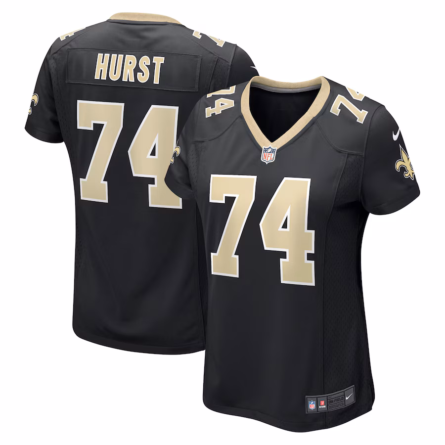 Women's New Orleans Saints James Hurst Nike Black Game Jersey - Puhuasuan
