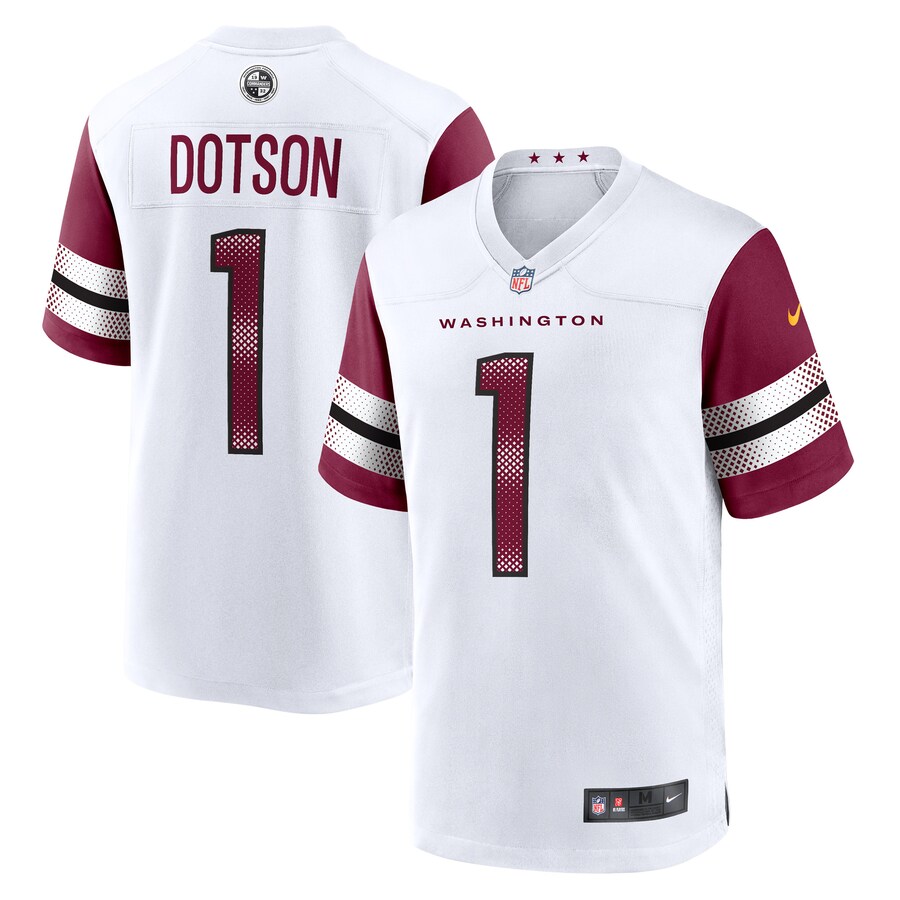 Men's Washington Commanders Jahan Dotson Nike White Game Player Jersey - Puhuasuan