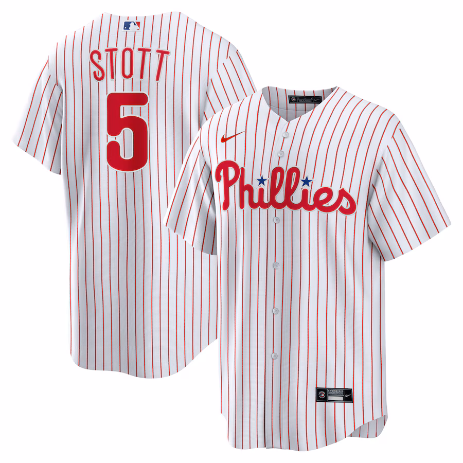 Men's Philadelphia Phillies Bryson Stott Nike White Replica Player Jersey - Puhuasuan
