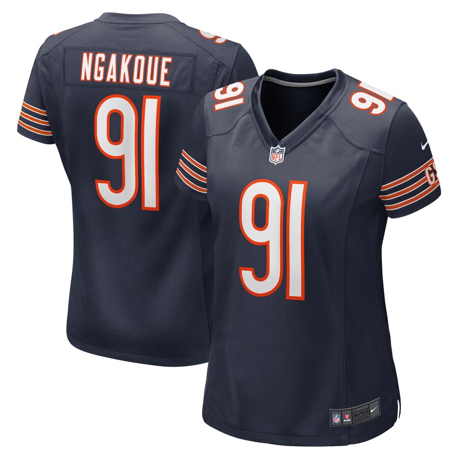Women's Chicago Bears Yannick Ngakoue Nike  Navy Team Game Jersey - Puhuasuan