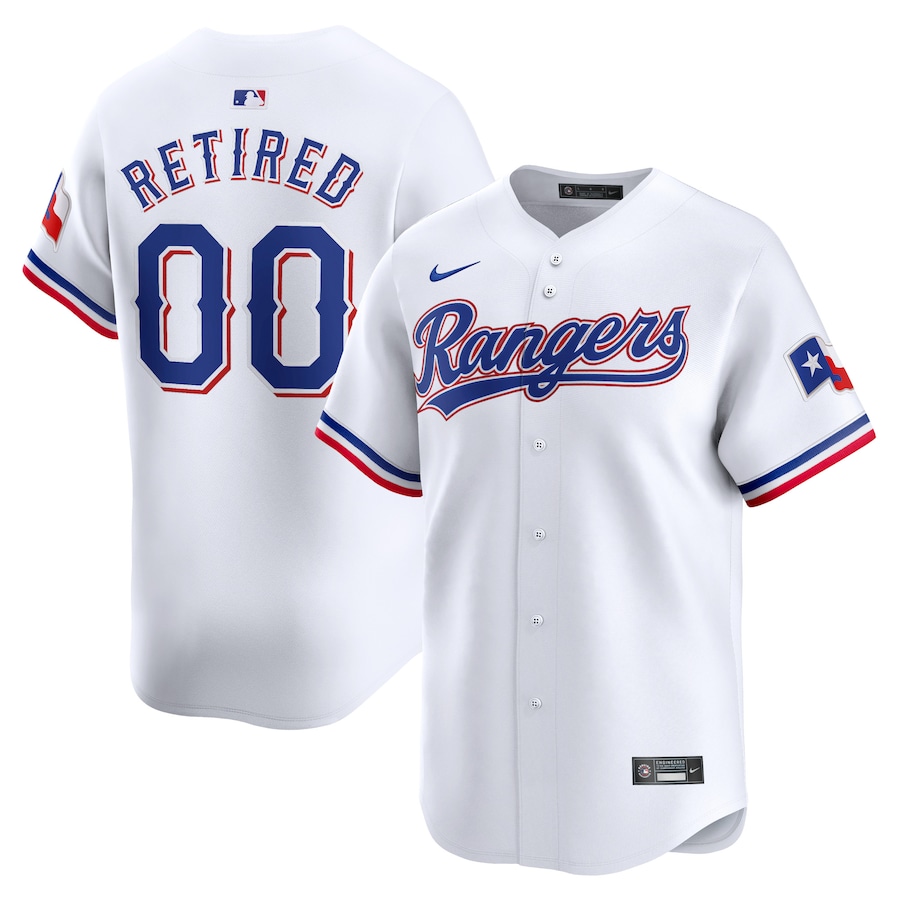 Men's Texas Rangers Nike White Home Limited Pick-A-Player Retired Roster Jersey - Puhuasuan