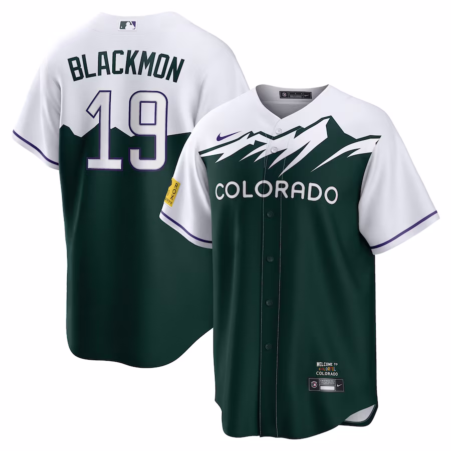 Men's Colorado Rockies Charlie Blackmon Nike White/Forest Green City Connect Replica Player Jersey - Puhuasuan