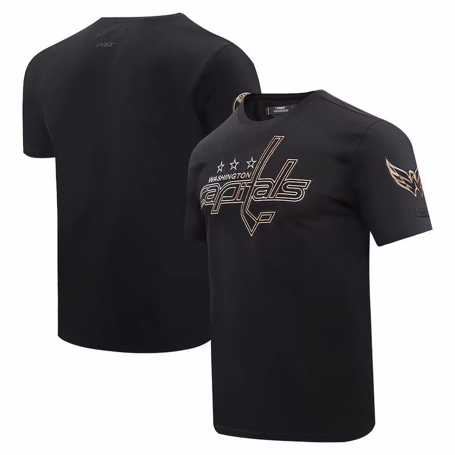 Men's Washington Capitals Pro Standard Black Wordmark T-Shirt - Puhuasuan