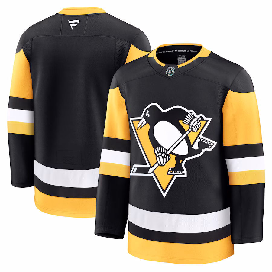 Men's Pittsburgh Penguins Fanatics Black Home Premium Jersey - Puhuasuan
