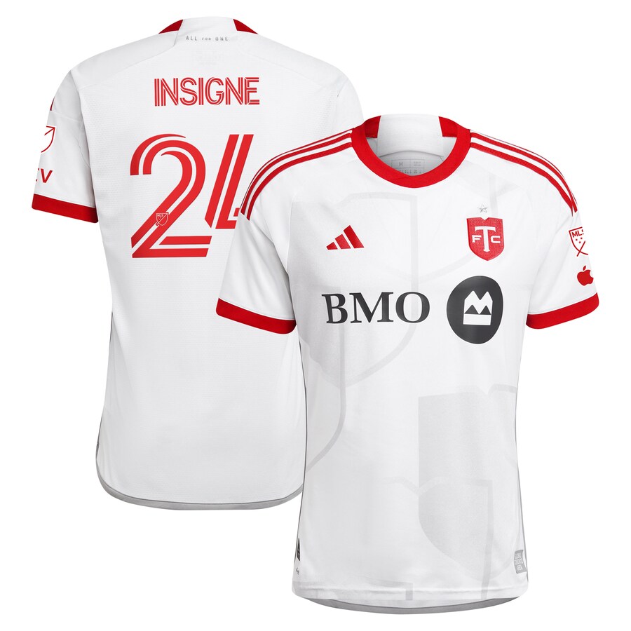 Men's Toronto FC Lorenzo Insigne adidas White 2024 GTA Kit Authentic Player Jersey - Puhuasuan