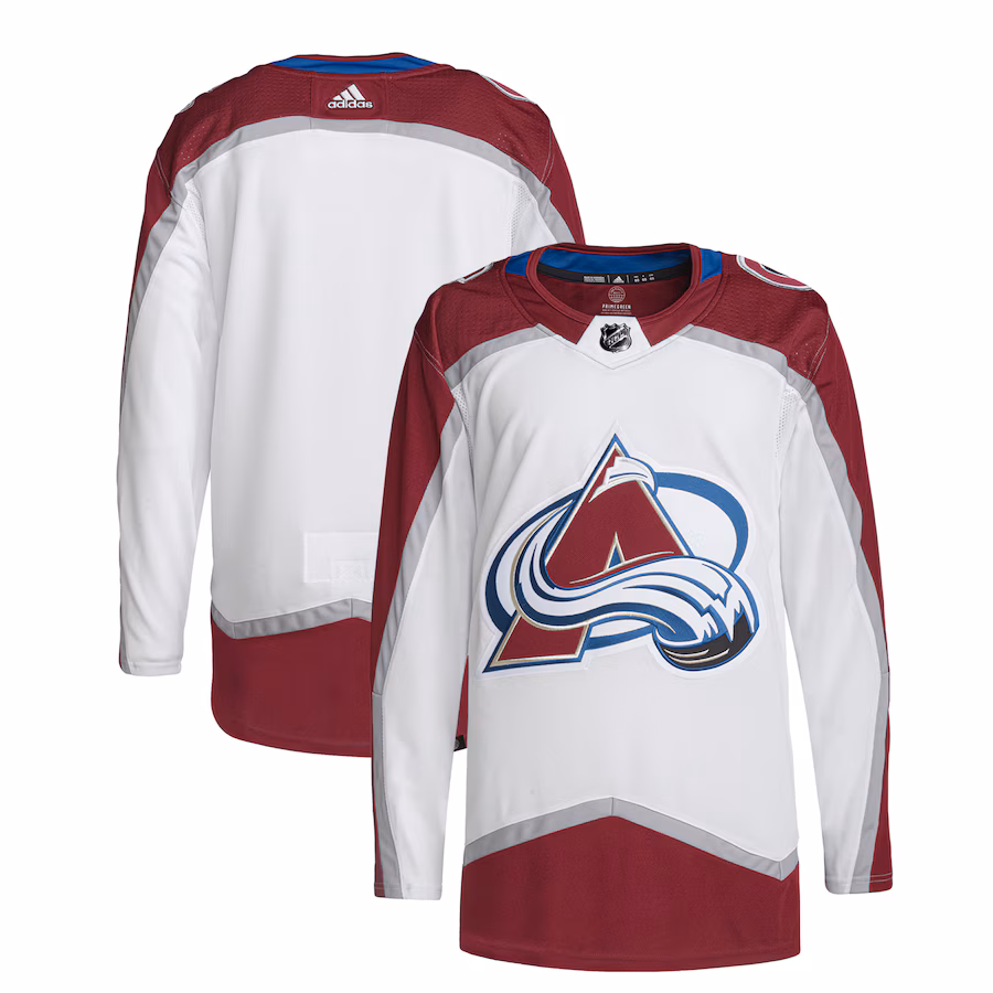 Men's Colorado Avalanche adidas White Away Primegreen Authentic Jersey - Puhuasuan