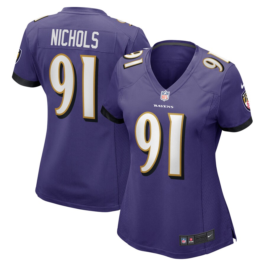 Women's Baltimore Ravens Rayshad Nichols Nike Purple Game Player Jersey - Puhuasuan