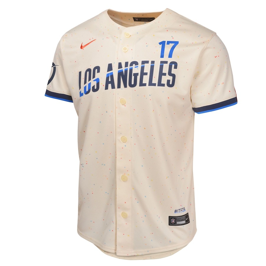 Men's Los Angeles Dodgers Shohei Ohtani Nike Cream 2024 City Connect Limited Player Jersey - Puhuasuan