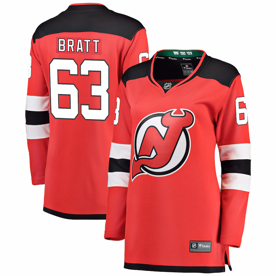 Women's New Jersey Devils Jesper Bratt Fanatics Red Breakaway Player Jersey - Puhuasuan