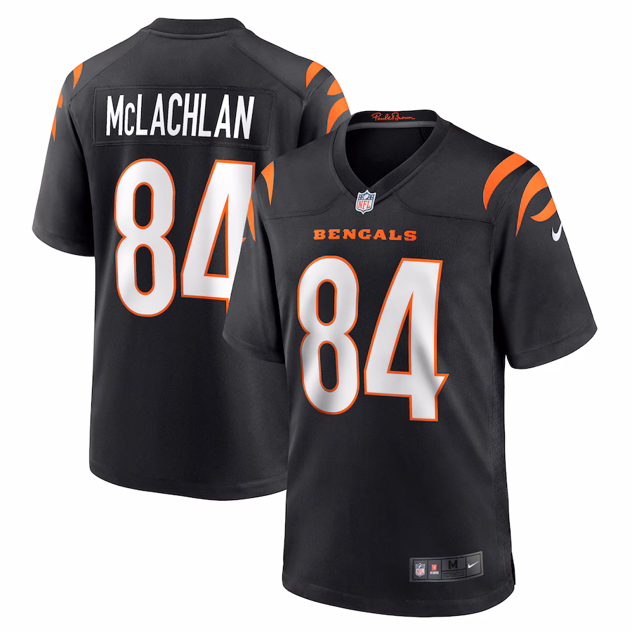 Men's Cincinnati Bengals Tanner McLachlan Nike Black Game Jersey - Puhuasuan