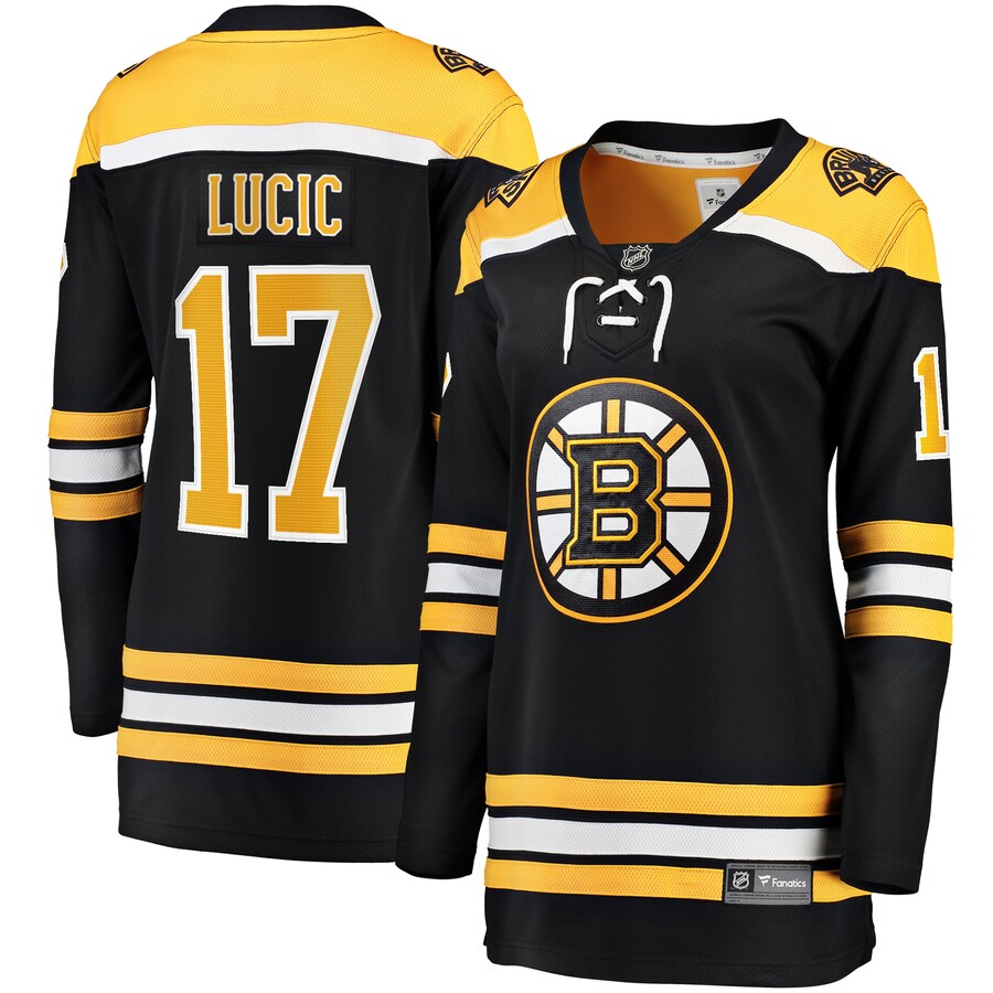 Women's Boston Bruins Milan Lucic Fanatics Branded Black Home Breakaway Player Jersey - Puhuasuan