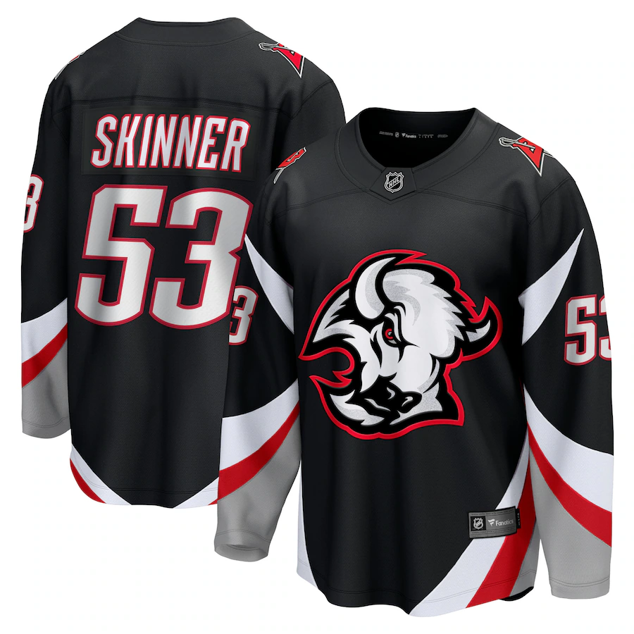 Men's Buffalo Sabres Jeff Skinner Fanatics Black Alternate Premier Breakaway Player Jersey - Puhuasuan