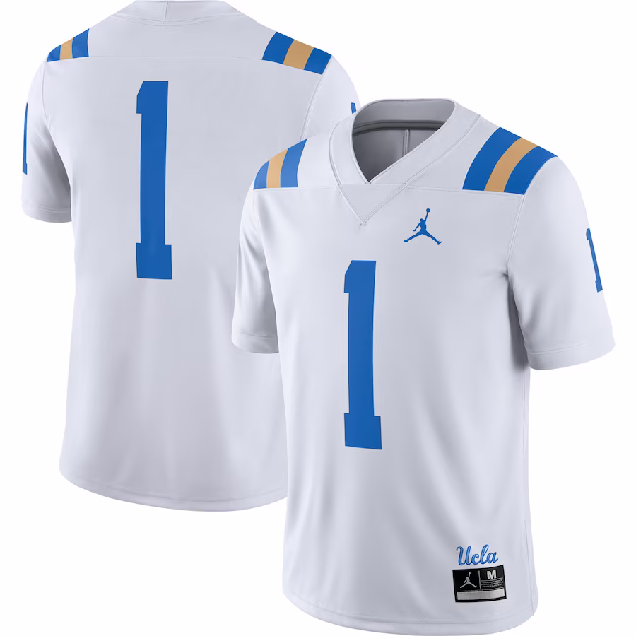 #1 UCLA Bruins Jordan Brand Game Jersey - White - Puhuasuan