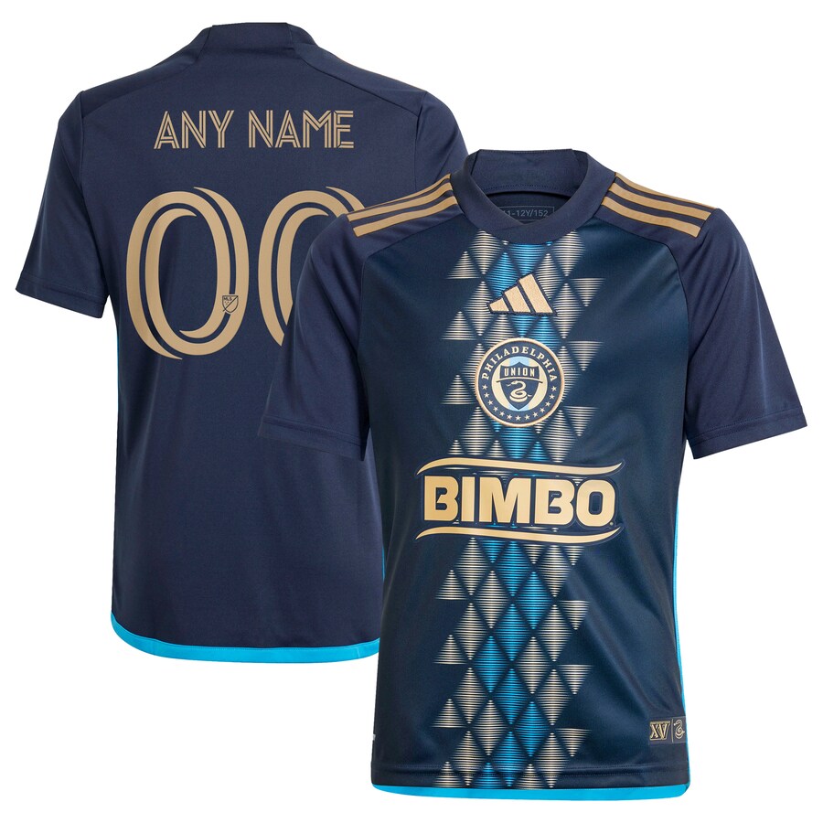 Youth Philadelphia Union  adidas Navy 2024 The XV Kit Replica Custom Jersey - Puhuasuan
