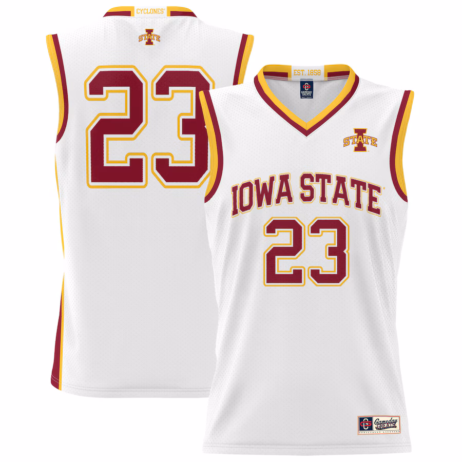 Unisex GameDay Greats #23 White Iowa State Cyclones Lightweight Basketball Jersey - Puhuasuan