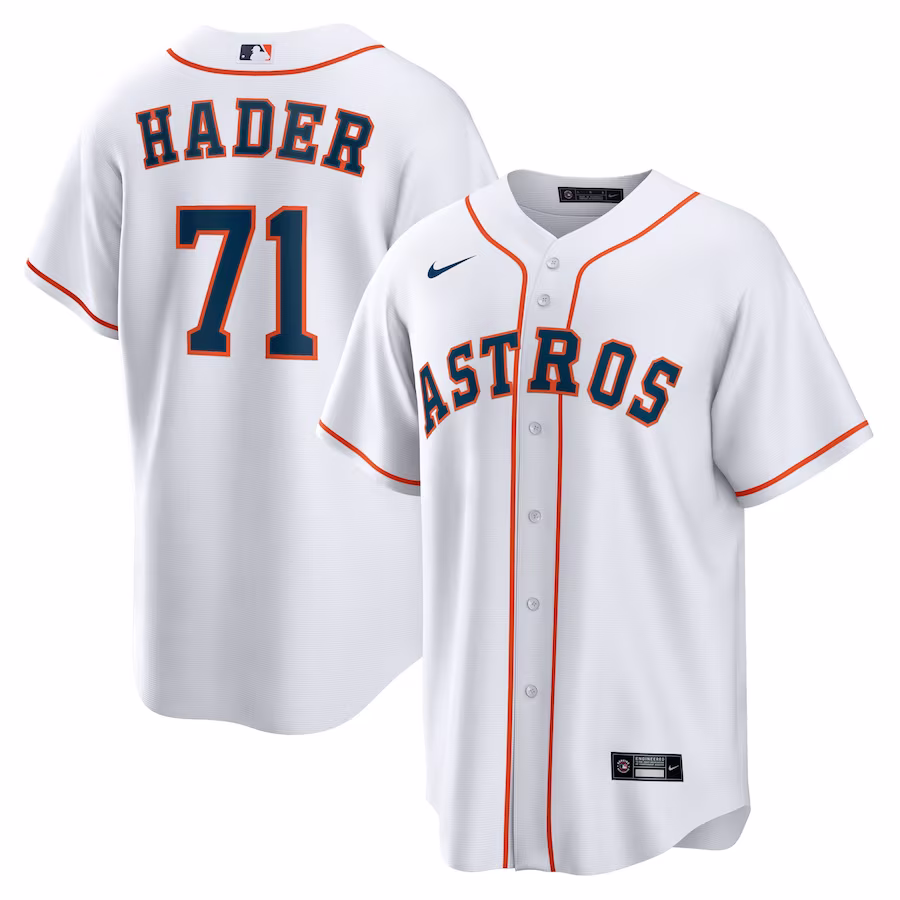 Men's Houston Astros Josh Hader Nike White Home Replica Player Jersey - Puhuasuan