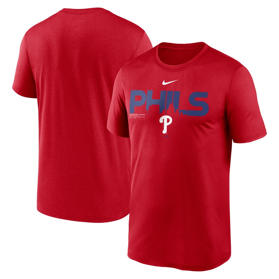 Men's Philadelphia Phillies Nike Red My Town Legend T-Shirt - Puhuasuan