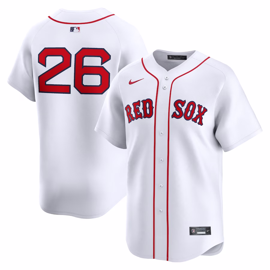 Men's Boston Red Sox Wade Boggs Nike White Home Limited Player Jersey - Puhuasuan