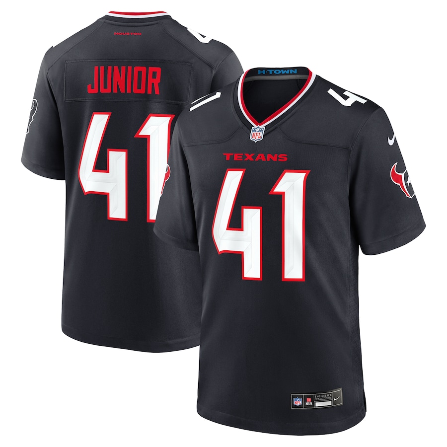 Men's Houston Texans Gregory Junior Nike Navy Team Game Jersey - Puhuasuan