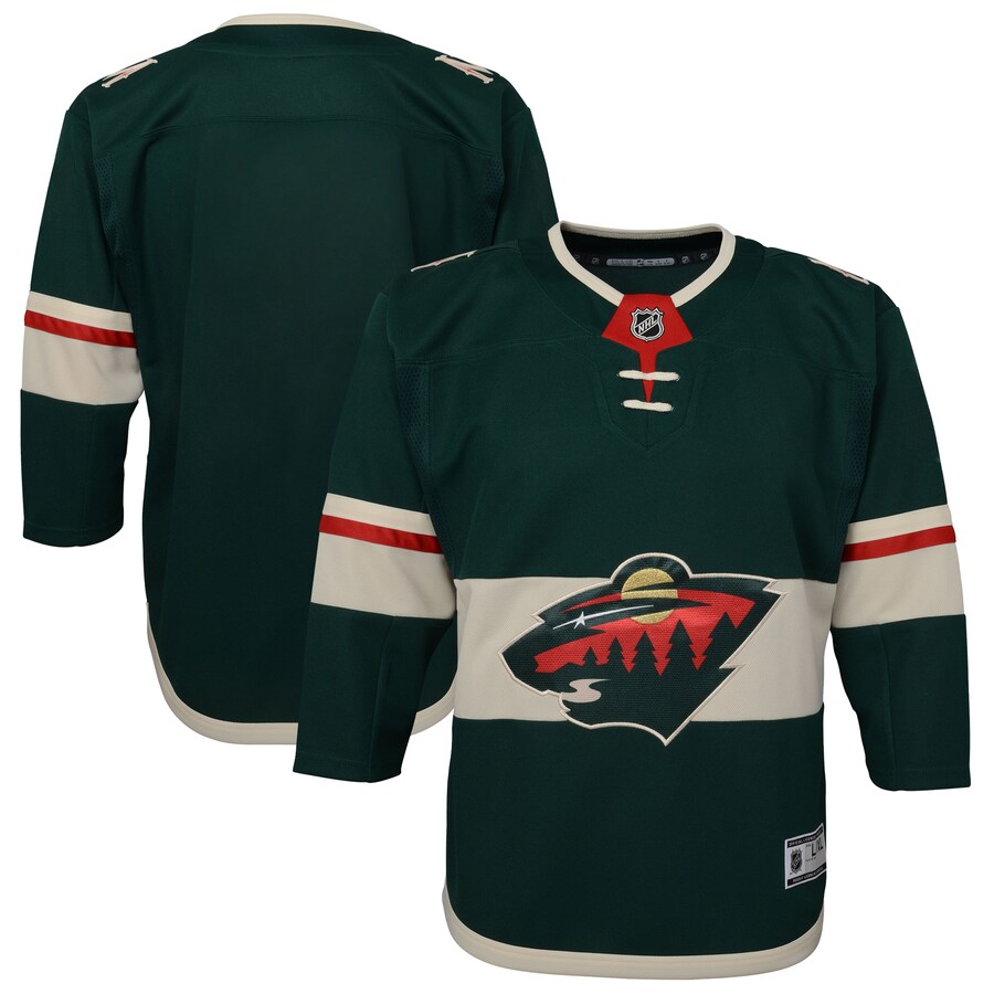 Youth Minnesota Wild Green Home Premier Blank Jersey - Puhuasuan