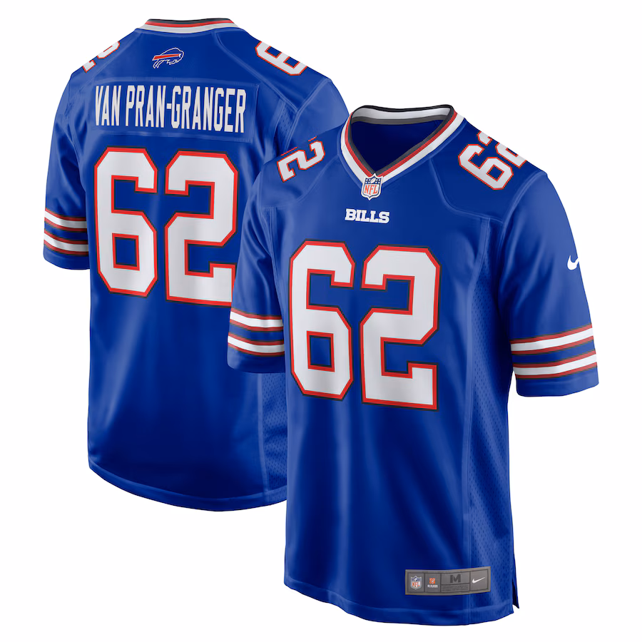 Men's Buffalo Bills Sedrick Van Pran-Granger Nike  Royal Game Jersey - Puhuasuan