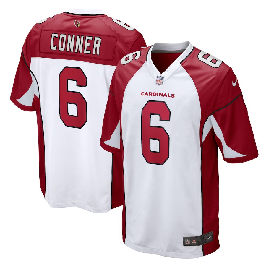 Men's Arizona Cardinals James Conner Nike White Game Player Jersey - Puhuasuan