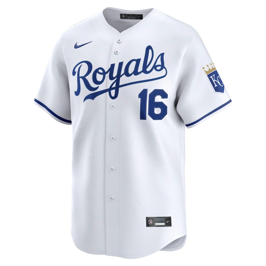 Men's Kansas City Royals Bo Jackson Nike White Home Limited Player Jersey - Puhuasuan