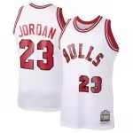 Men's Chicago Bulls Michael Jordan Mitchell & Ness White 1984/85 Hardwood Classics Rookie Authentic Jersey - Puhuasuan