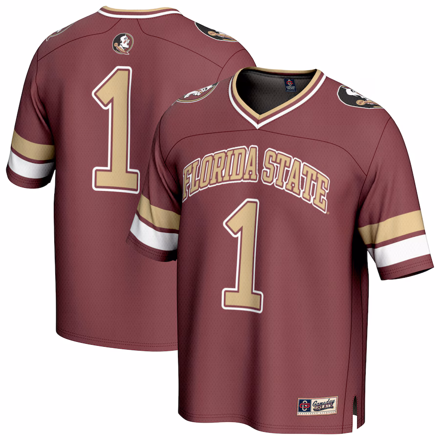Youth GameDay Greats #1 Garnet Florida State Seminoles Collegiate Football Fashion Jersey - Puhuasuan