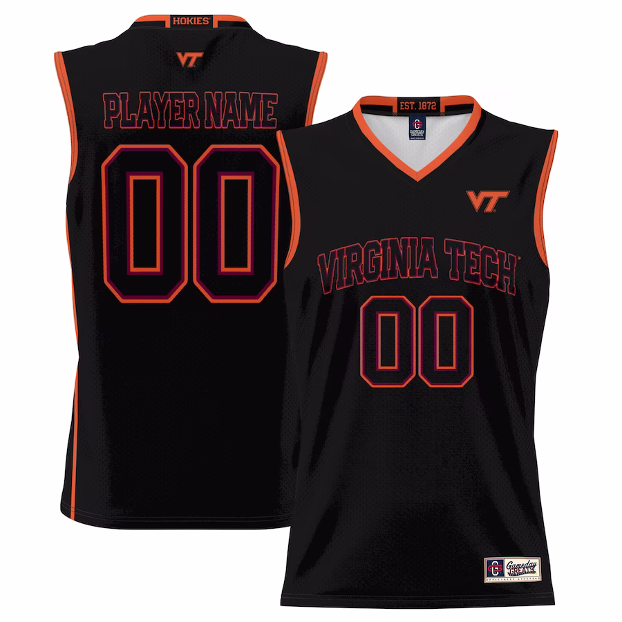 Virginia Tech Hokies GameDay Greats Men's NIL Pick-A-Player Lightweight Basketball Jersey - Black - Puhuasuan