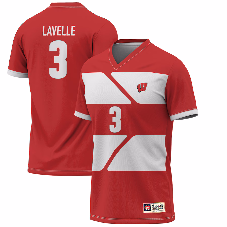 Youth GameDay Greats Rose Lavelle Red Wisconsin Badgers Lightweight Alumni Soccer Jersey - Puhuasuan