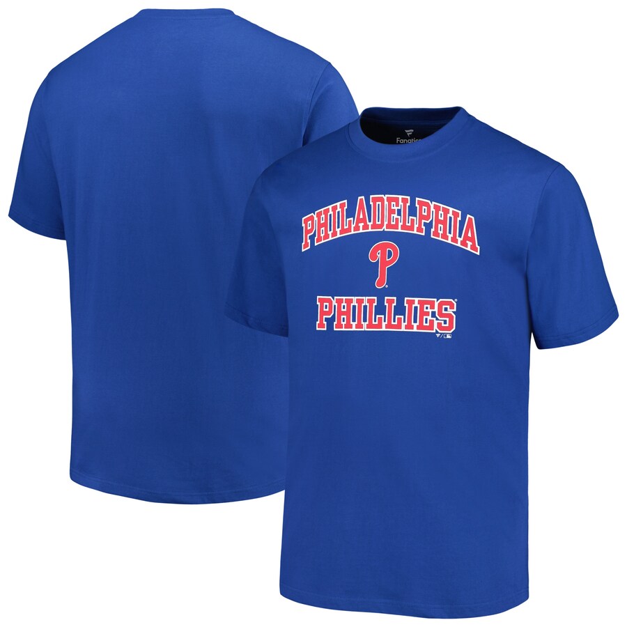 Men's Philadelphia Phillies Profile Royal Big & Tall Heart & Soul T-Shirt - Puhuasuan