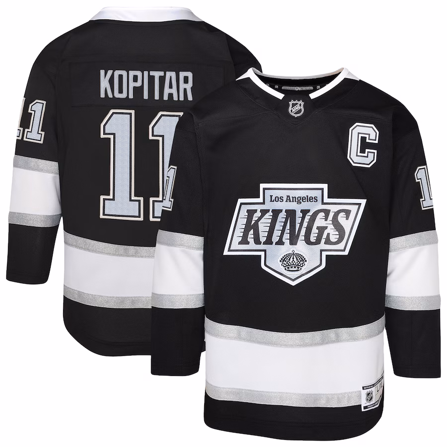 Youth Los Angeles Kings Anze Kopitar Black Premier Player Jersey - Puhuasuan