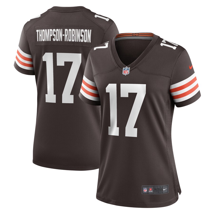 Women's Cleveland Browns Dorian Thompson-Robinson Nike  Brown Team Game Jersey - Puhuasuan